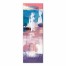 Teal and Pink Brush Strokes 20x60 Canvas Wall Art