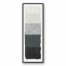 Gray Lines 20x60 Black Floating Framed Canvas