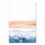 Navy and Blush Pink Watercolor 24x36 Canvas Wall Art