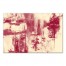 Maroon Brush Strokes 20x30 Canvas Wall Art