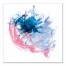 Navy Pink and Blue Brush Strokes 24x24 Canvas Wall Art