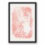 Blush Pink Scandinavian 16x24 Black Floating Framed Canvas