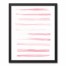Pink Watercolor Stripes 16x20 Black Framed Canvas