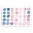 Blue and Pink Watercolor Polka Dots 24x36 Canvas Wall Art