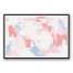 Big Pink Pastel Strokes 32x48 Black Floating Framed Canvas