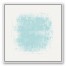 Blue Pastel Texture Blob 30x30 White Floating Framed Canvas