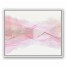 Soothing Pink Watercolor 24x30 White Floating Framed Canvas