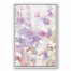 Lavender Floral Watercolor 24x36 White Floating Framed Canvas