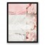 Pastel Pink Flower Strokes 18x24 Black Floating Framed Canvas