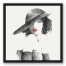 Drama Duchess 20x20 Black Floating Framed Canvas