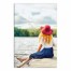 Girl On A Pier 24x36 Canvas Wall Art