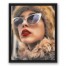 Furs and Red Lips 16x20 Black Floating Framed Canvas