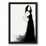 Little Black Dress 12x18 Black Floating Framed Canvas