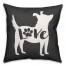 Pooch Love 18x18 Spun Poly Pillow