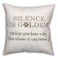 Suspicous Silence 18x18 Spun Poly Pillow