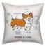 Corgi Anatomy 18x18 Spun Poly Pillow