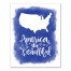 America the Beautiful 11x14 Canvas Wall Art