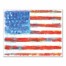 Watercolor American Flag 16x20 Canvas Wall Art