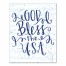 God Bless the USA 11x14 Canvas Wall Art