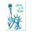 Statue of Liberty with Home of the Brave 12x18 Canvas Wall Art