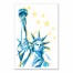Statue of Liberty with Stars 12x18 Canvas Wall Art