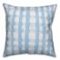 Blue and White Watercolor Check 18x18 Indoor / Outdoor Pillow