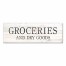 Groceries & Dry Goods Sign 12x36 Canvas Wall Art