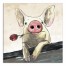 Romeo the Pig 16x16 Canvas Wall Art