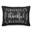 Grateful Thankful Blessed 14x20 Spun Poly Pillow