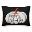 Happy Haunting White Pumpkin 14x20 Spun Poly Pillow