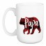 Papa Bear in Plaid 15 oz Mug