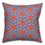 Teal Pink and Orange Geo Pattern 18x18 Indoor / Outdoor Pillow