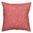 Coral Rotating Circles Pattern 18x18 Indoor / Outdoor Pillow