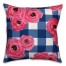 Pink Floral Buffalo Check 18x18 Indoor / Outdoor Pillow