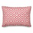 Coral and White Ikat 14x20 Indoor / Outdoor Pillow