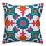 Blue and Pink Floral Tile 18x18 Indoor / Outdoor Pillow