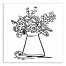 Vase Full of Flowers 30x30 Canvas Wall Art