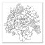 Succulent Sketch 16x16 Canvas Wall Art