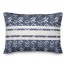 Navy with White Stripes and Leaves 14x20 Spun Poly Pillow