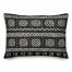 Black Mudcloth Pattern 14x20 Spun Poly Pillow