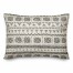 Beige Mudcloth Pattern 14x20 Spun Poly Pillow
