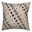 Beige Tribal Pattern 18x18 Spun Poly Pillow