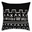 Black and White Tribal 18x18 Spun Poly Pillow