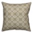 Diamond Taupe Pattern 18x18 Spun Poly Pillow