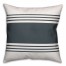 Slate Stirpes 18x18 Spun Poly Pillow