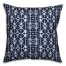 Navy and White Shibori 18x18 Spun Poly Pillow