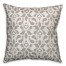 Taupe Floral Pattern 18x18 Spun Poly Pillow