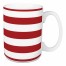 Red and White Stripes 15 oz Mug