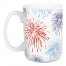 Red White and Blue Fireworks 15 oz Mug