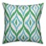 Green Summer Ikat 18x18 Indoor / Outdoor Pillow